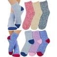 thumbnail image 1 of ToBeInStyle Women's Pack of 6 Soft Plush Warm Fuzzy Winter Socks - Marled, 1 of 7