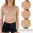 thumbnail image 1 of ToBeInStyle Women's Padded Wired Bra with Clear Convertible Straps - Beige - 36B, 1 of 5