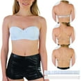 thumbnail image 1 of ToBeInStyle Women's Padded Wired Bra with Clear Convertible Straps - White - 32B, 1 of 5