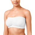 thumbnail image 1 of ToBeInStyle Women's Plus Size Removable Pads Ruched Bandeau Tube Bras, 1 of 1