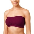 thumbnail image 1 of ToBeInStyle Women's Plus Size Removable Pads Ruched Bandeau Tube Bras, 1 of 2