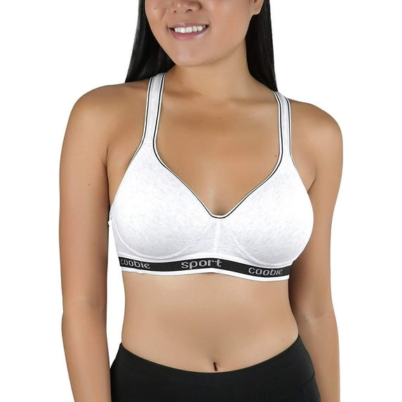ToBeInStyle Women's Pull-Over Racerback Sports Bra w/Jennifer Sport Text Print