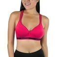 thumbnail image 1 of ToBeInStyle Women's Pull-Over Racerback Sports Bra w/Jennifer Sport Text Print, 1 of 3