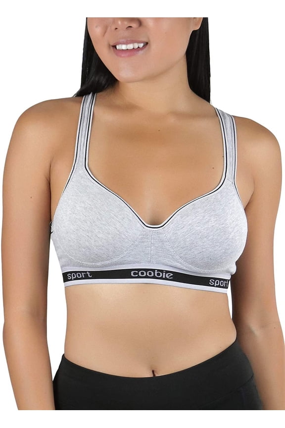Women's Pull-Over Racerback Sports Bra w/Jennifer Sport Text Print
