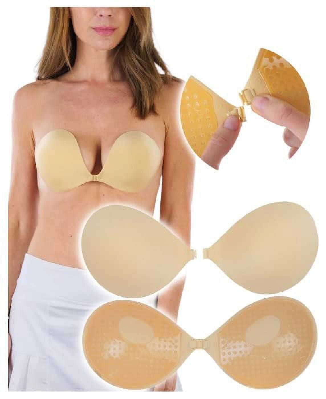 Women's Reusable Self Adhesive Round Pure Silicone Bra – ToBeInStyle