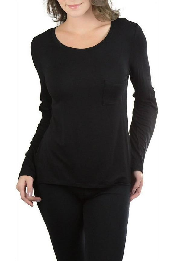 Women's Roll-Up Sleeve Pocket Top