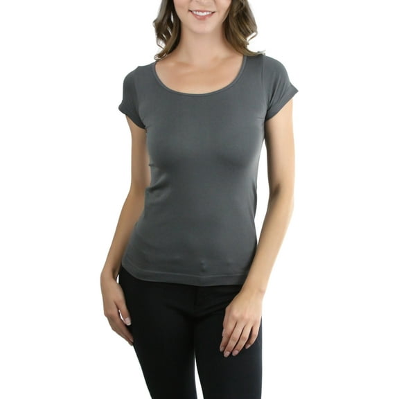 ToBeInStyle Women's Roundneck Short Sleeve Top
