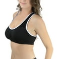 thumbnail image 1 of ToBeInStyle Women's Seamless Mesh Racerback Sports Bras, 1 of 48
