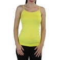thumbnail image 1 of ToBeInStyle Women's Seamless Shaping Spaghetti Strap Camisole - Yellow - One Size: Regular, 1 of 3