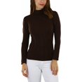thumbnail image 1 of ToBeInStyle Women's Seamless Textured Long Sleeve Turtleneck Blouse, 1 of 5