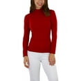 thumbnail image 1 of ToBeInStyle Women's Seamless Textured Long Sleeve Turtleneck Blouse, 1 of 5