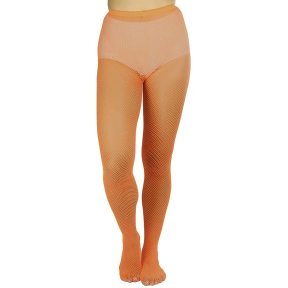 ToBeInStyle Women's Sexy Fishnet Pantyhose Sheers Hosiery - Orange - One Size Plus
