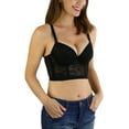 thumbnail image 1 of ToBeInStyle Women's Shaping Floral Lace Boned Bustier, 1 of 6