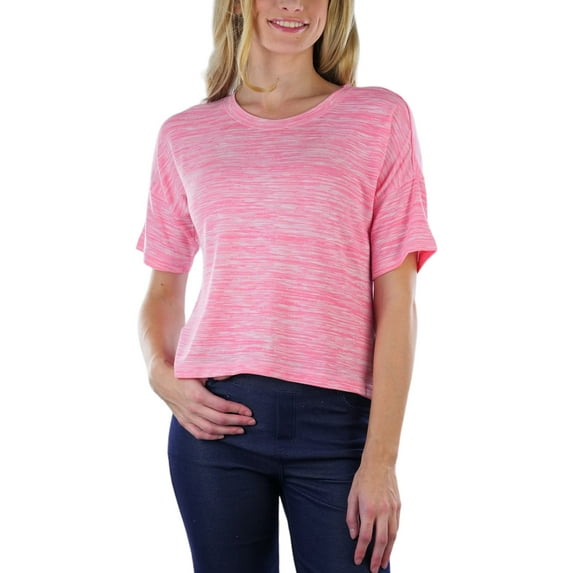 ToBeInStyle Women's Short Sleeve Hacci Sweater