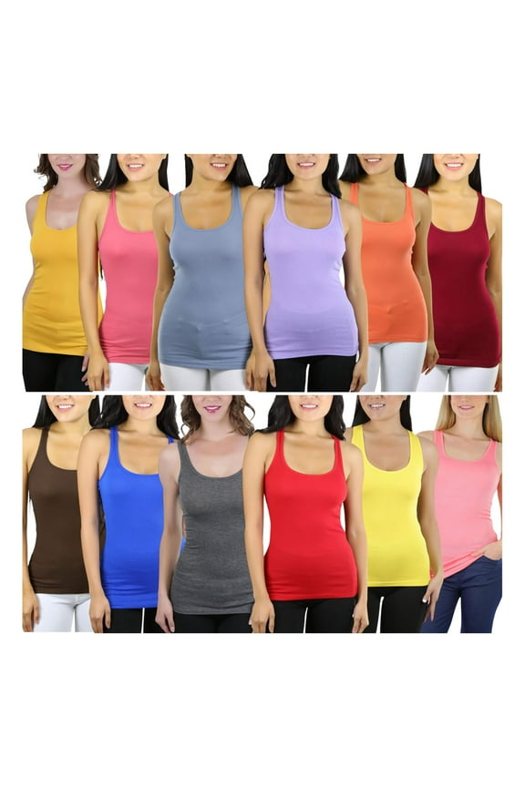 Women's Single Randomly Selected Racerback Tank Top - Large