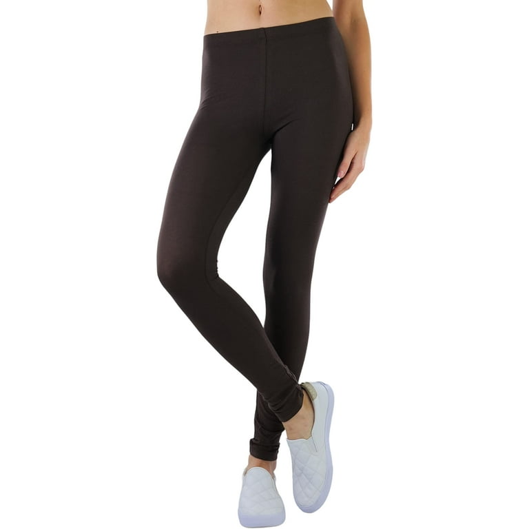 ToBeInStyle Women's Skinny Fit Cotton Stretch Full Length Leggings,Small,Black  : : Clothing, Shoes & Accessories