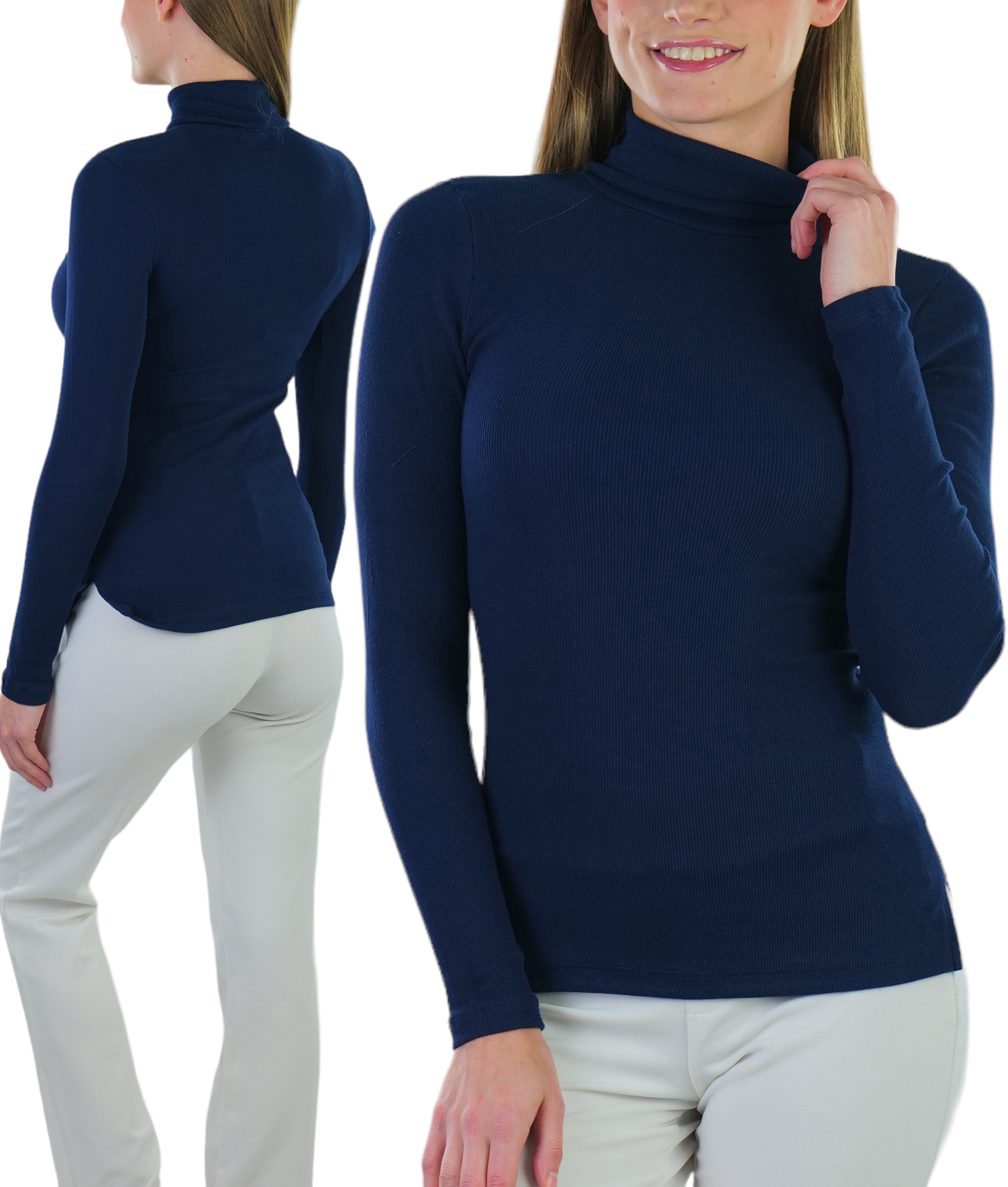 Women's turtleneck small cotton clothing main image 0