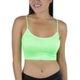 thumbnail image 1 of ToBeInStyle Women's Spaghetti Cami Top Basic Bralette w/o Padding or Underwire, 1 of 4