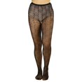 thumbnail image 1 of ToBeInStyle Women's Spandex Fishnet Pantyhose with Stars - Black - One Size, 1 of 5