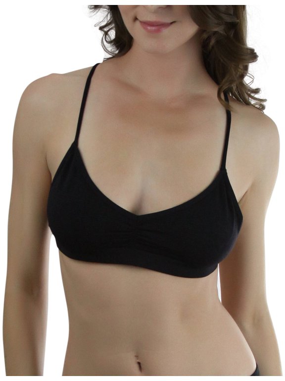 Women's Strappy Back V-Neck Bralette
