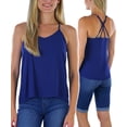 thumbnail image 1 of ToBeInStyle Women's Strappy Back V-Neck Camisole Top, 1 of 6