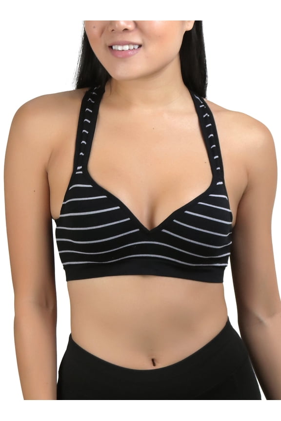 Women's Striped Sports Bra