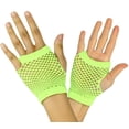 thumbnail image 1 of ToBeInStyle Women's Thick Diamond Net Gloves - Neon Green - One Size, 1 of 5