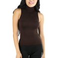 thumbnail image 1 of ToBeInStyle Women's Turtleneck Fullback Sleeveless Tank Top, 1 of 4