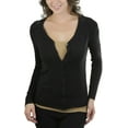 thumbnail image 1 of ToBeInStyle Women's V-Neck Lacey Caridgan, 1 of 3