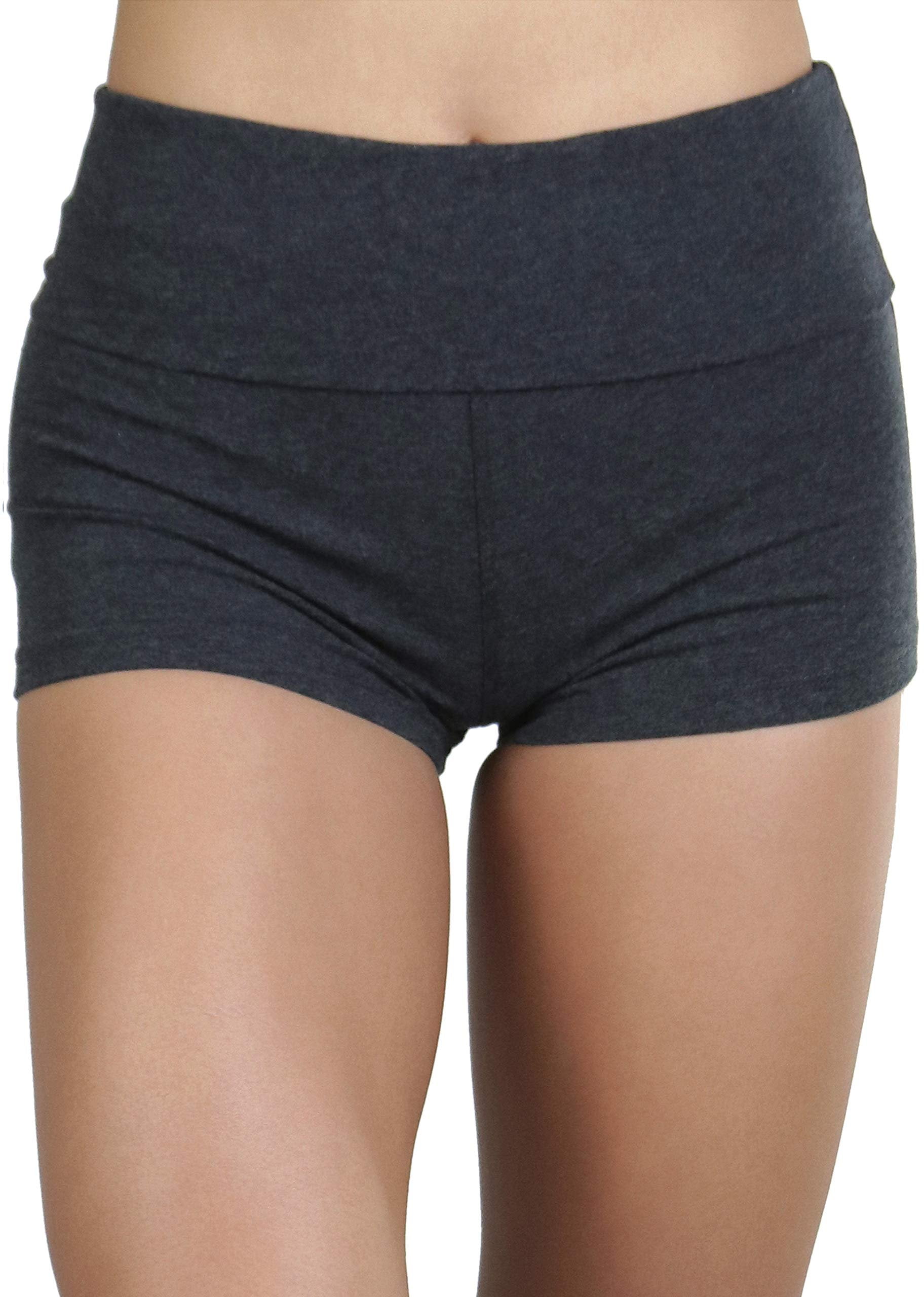 ToBeInStyle Women's High Waistband 21" Outseam Shorts - Soft Cotton Blend Pull-On Shorts - View #7