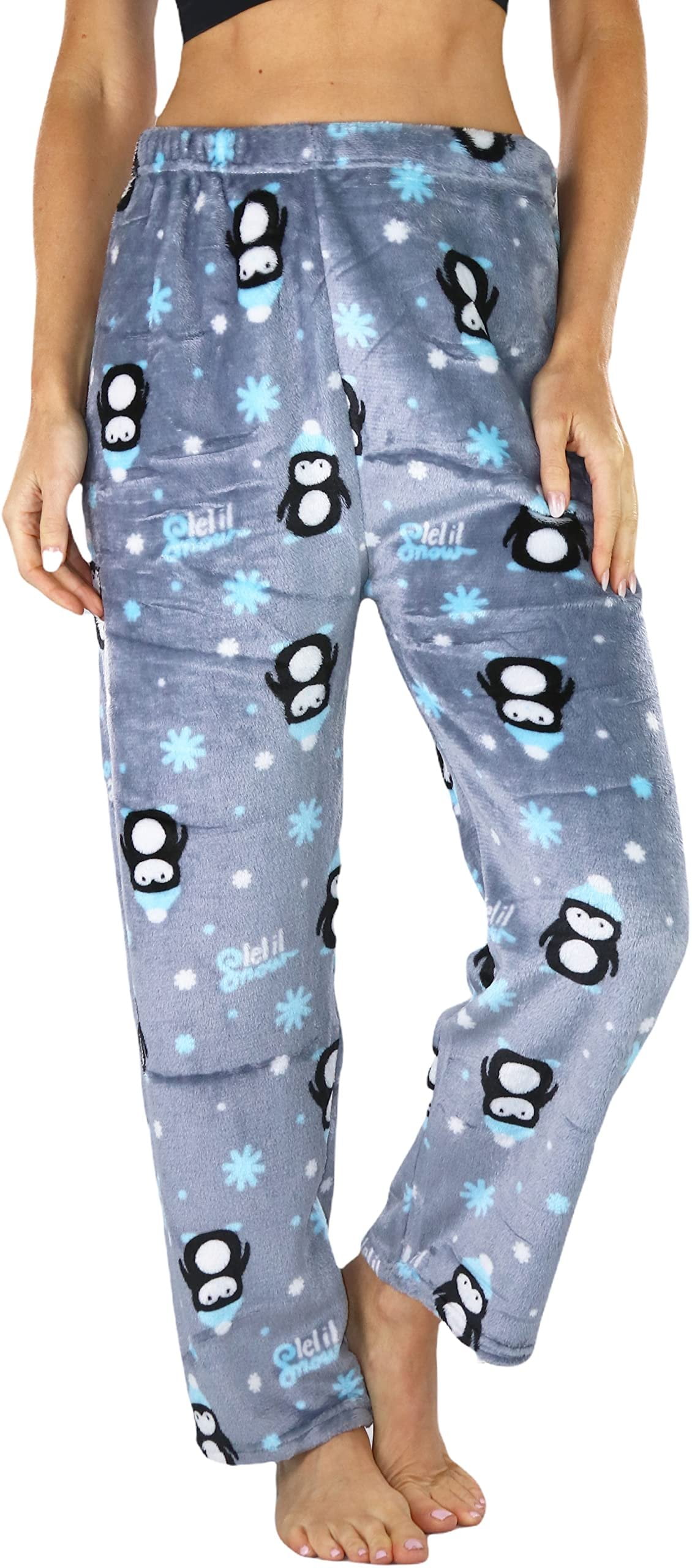 ToBeInStyle Women's Winter Print Ankle Length Pajama Bottoms Winter