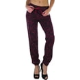 thumbnail image 1 of ToBeInStyle Women's Zebra Printed Fleece Pants, 1 of 7