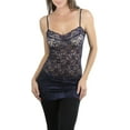 thumbnail image 1 of ToBeInStyle Womens Basic Layering Cotton Cami & Sheer Lace Camisoles, 1 of 3
