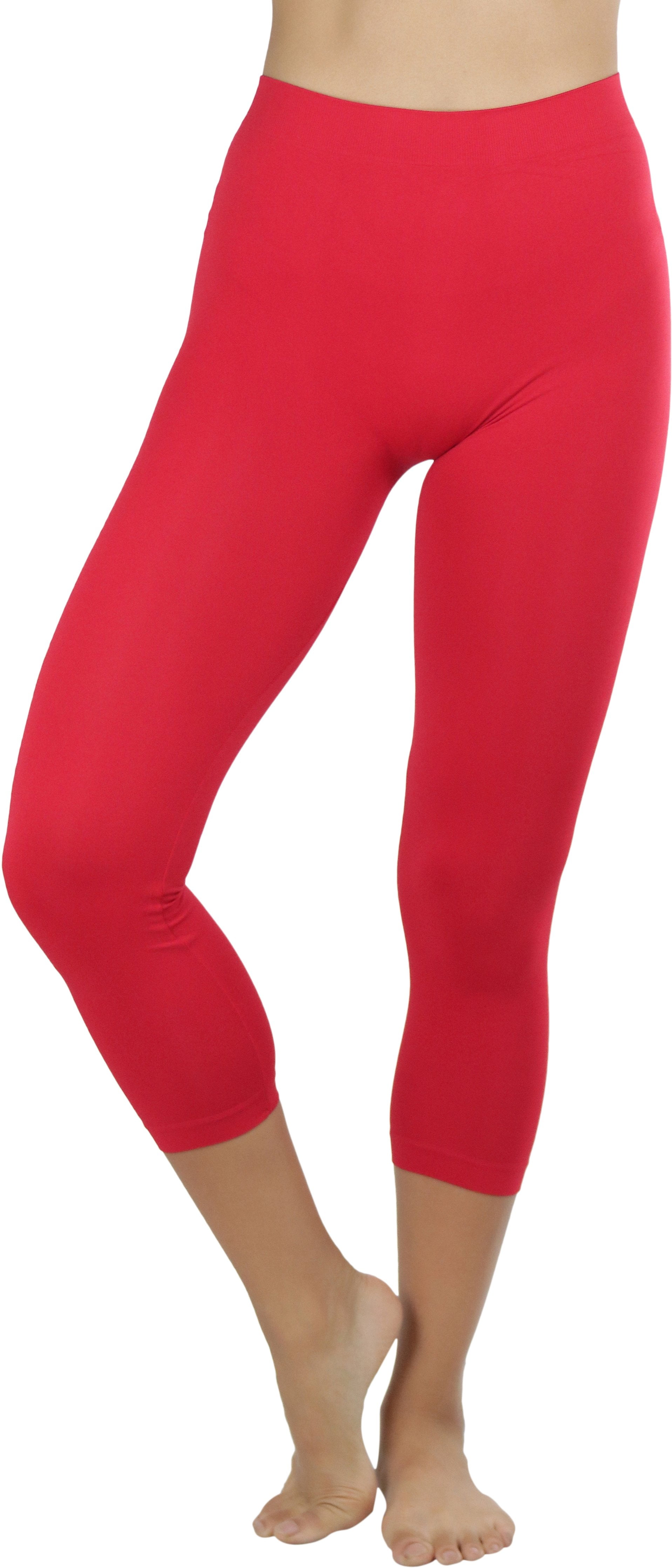ToBeInStyle Womens Capri Length Seamless Lightweight Stretch Leggings