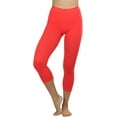 thumbnail image 1 of ToBeInStyle Womens Capri Length Seamless Lightweight Stretch Leggings, 1 of 5