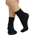 thumbnail image 1 of ToBeInStyle Womens Classic Opaque Nylon Anklet Fashion Novelty Socks - Black, 1 of 6
