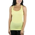 thumbnail image 1 of ToBeInStyle Womens Essential Ribbed Racerback Versatile Layering Cotton Blend Tank Top, 1 of 4