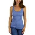 thumbnail image 1 of ToBeInStyle Womens Essential Ribbed Racerback Versatile Layering Cotton Blend Tank Top, 1 of 4