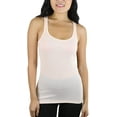 thumbnail image 1 of ToBeInStyle Womens Essential Ribbed Racerback Versatile Layering Cotton Blend Tank Top, 1 of 4