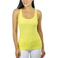 thumbnail image 1 of ToBeInStyle Womens Essential Ribbed Racerback Versatile Layering Cotton Blend Tank Top, 1 of 5