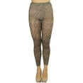 thumbnail image 1 of ToBeInStyle Womens Nylon Footless Tights Hosiery W/Leopard Cheetah Animal Print - Leopard Brown - One Size, 1 of 6