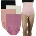 thumbnail image 1 of ToBeInStyle Womens Pack of 4 Seamless High-Waisted Compression Layer Shaping Briefs, 1 of 4