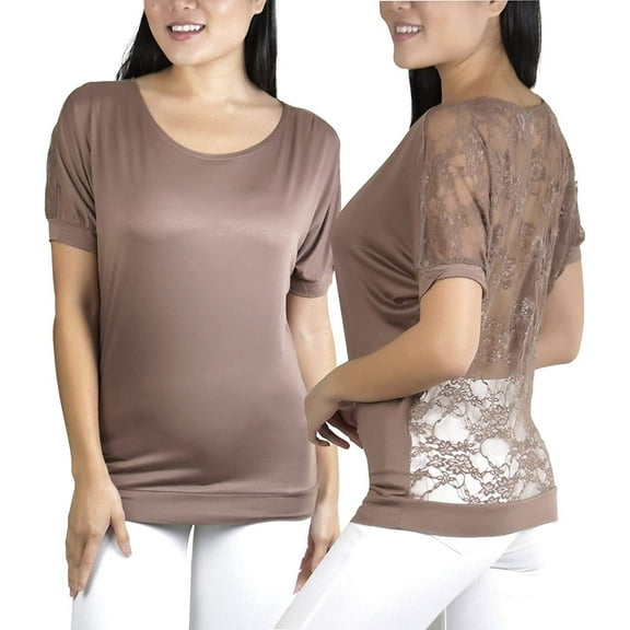 ToBeInStyle Womens Relaxed Fit Dolman Blouse Top Soft Feel