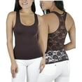 thumbnail image 1 of ToBeInStyle Womens Seamless Lace Racerback Tank Tops, 1 of 4