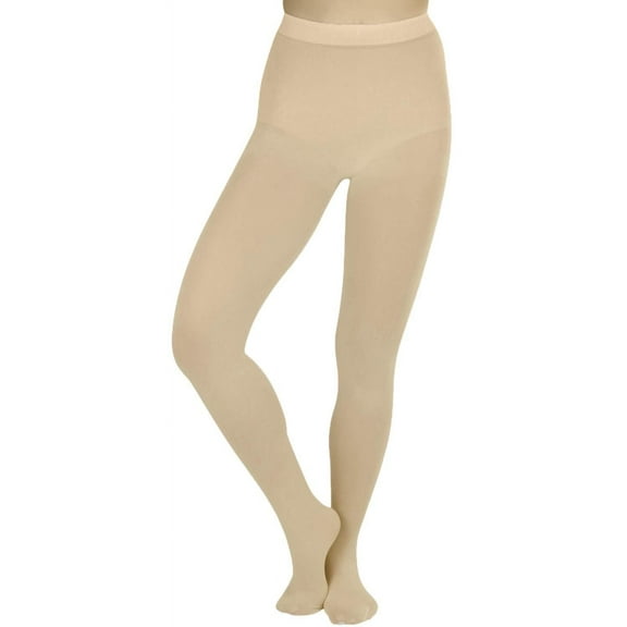 ToBeInStyle Women's Opaque Solid Color Nylon Tights Pantyhose Hosiery - Beige - One Size
