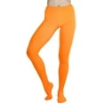 thumbnail image 1 of ToBeInStyle Women's Opaque Full Footed Panty Hose Leggings Tights Hosiery - Neon Orange - One Size: Regular, 1 of 4