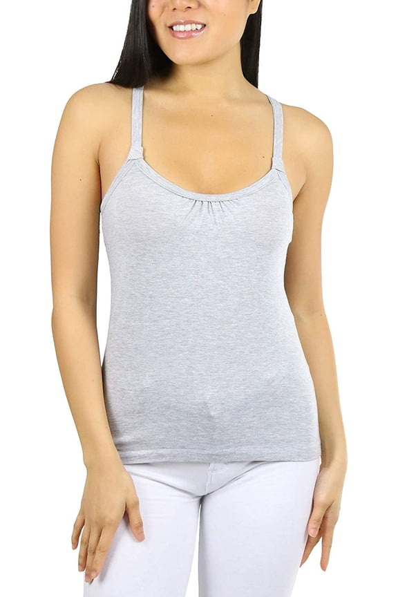 Womens Vibrant Comfortable Ruched Bust V-Neck Layering Tank Top