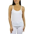 thumbnail image 1 of ToBeInStyle Womens Vibrant Comfortable Ruched Bust V-Neck Layering Tank Top, 1 of 5