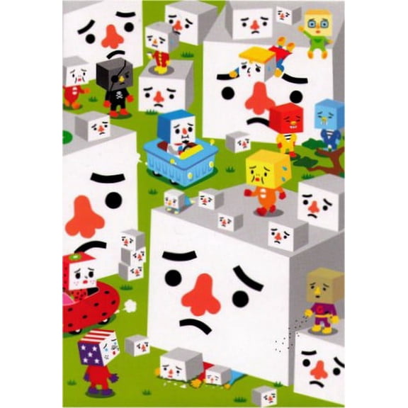 ToFu-Oyako Crowded Faces Greeting Card DVR1002