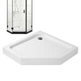 ToHu 36" D x 36" W x 6" H Shower Bases, Center Drain Single Threshold